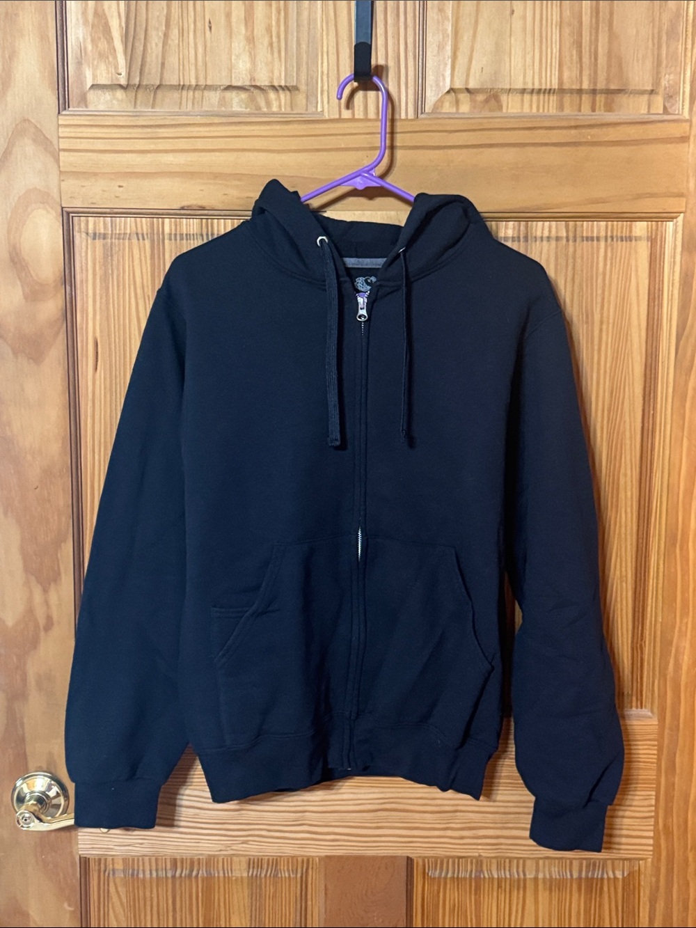 Fruit of the Loom Men's Black Full-Zip Hoodie